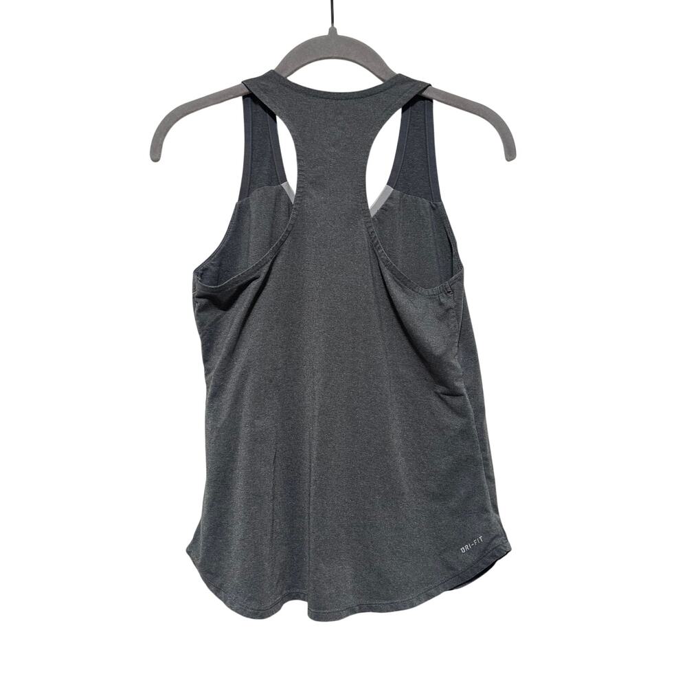 Nike Dri-FIT Gray Racerback Tank Top M - Picture 7 of 7